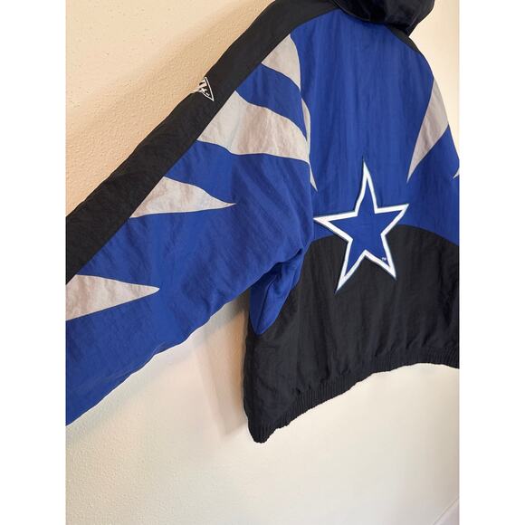 Vintage Dallas Cowboys Apex One NFL Pro Line Puffer Jacket Hood Big Star XL - Picture 5 of 16